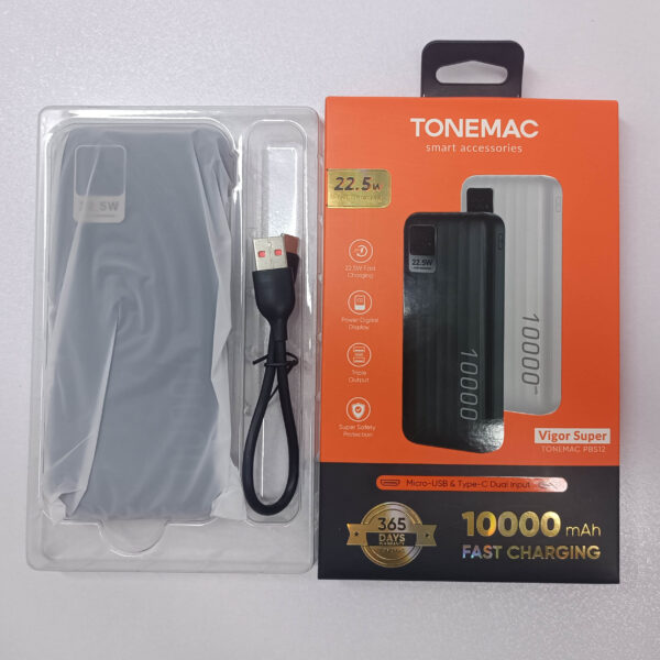 پاوربانک فست شارژ TONEMAC 10000 PBS12